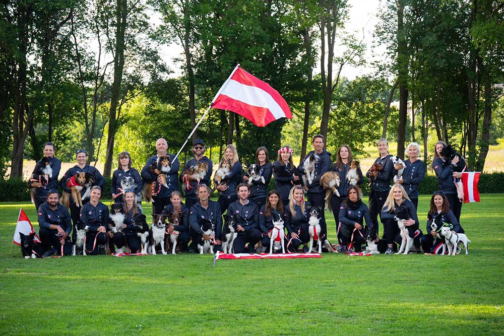 Team Österreich bei der Agility EO 2023 in Dänemark